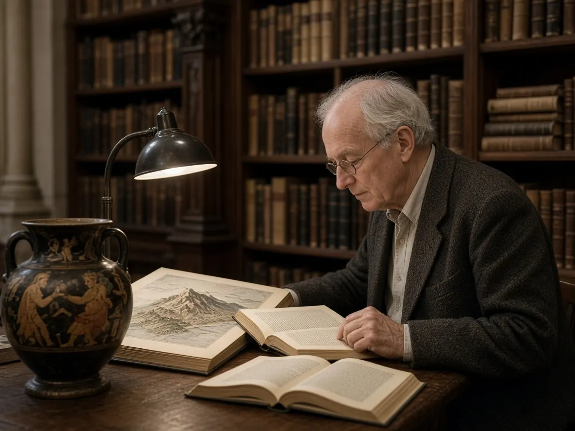 Onderzoeker bestudeert oudgrieks pantheon en Olympus-goden in universiteitsbibliotheek Leiden
